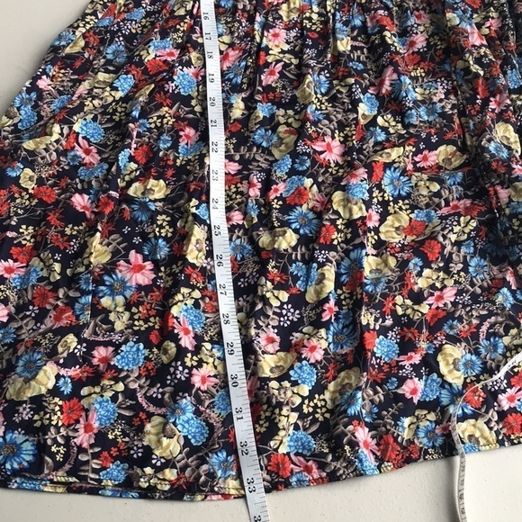 𝅺ZARA Basic floral printed long sleeve dress sz Small - Picture 9 of 11